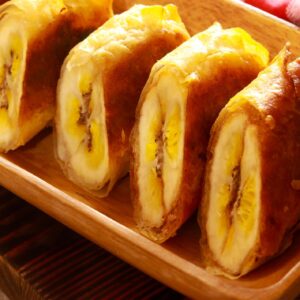 Bananenloempia 1 bananen loempia