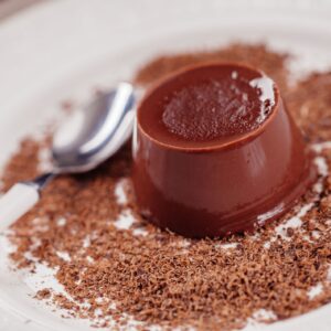 Chocoladepudding 1 plantaardige chocoladepudding